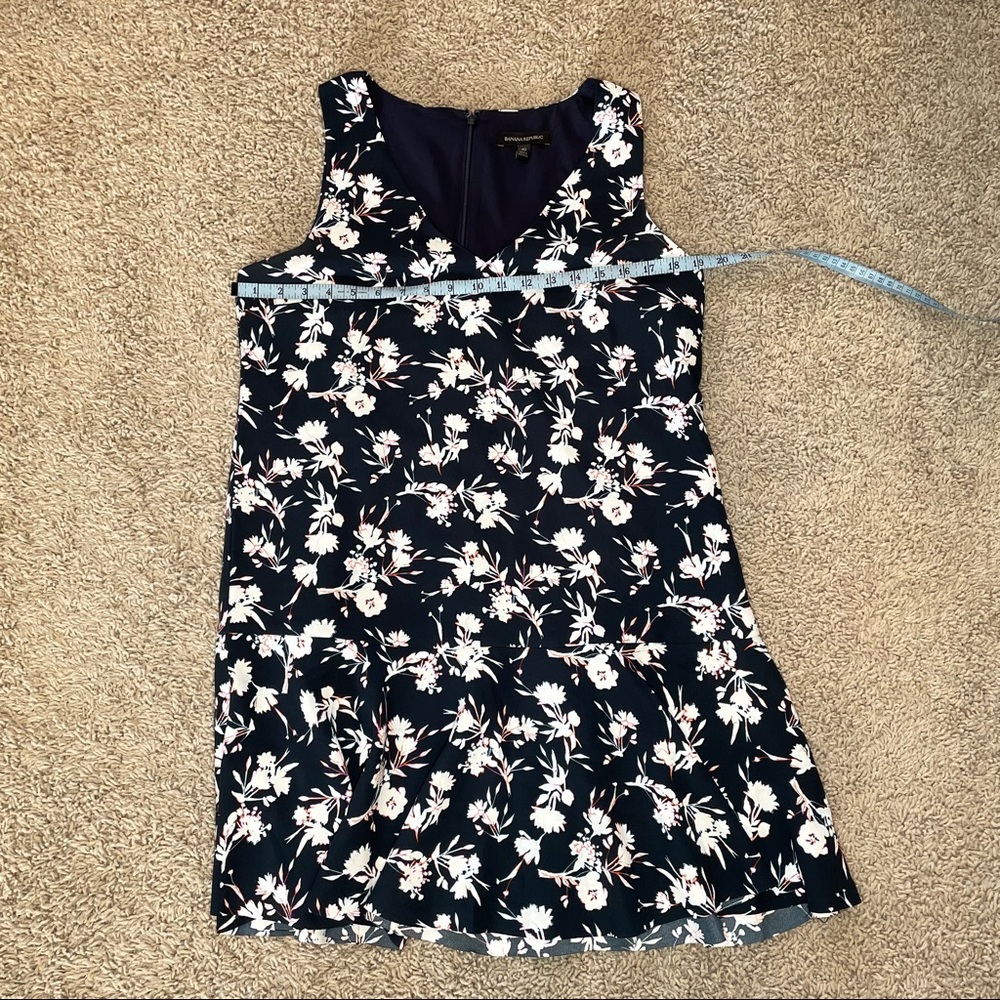 Banana Republic Sleeveless V Neck Dress Navy Size 10 - Picture 7 of 11